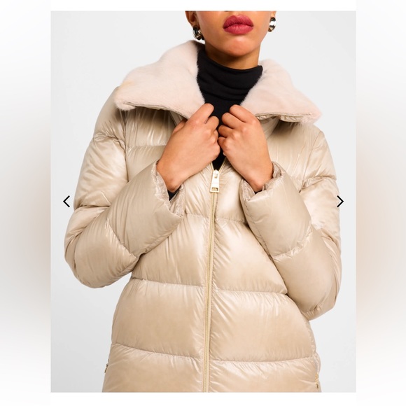 COPY - Herno Champagne Fur Puffer - Picture 2 of 14